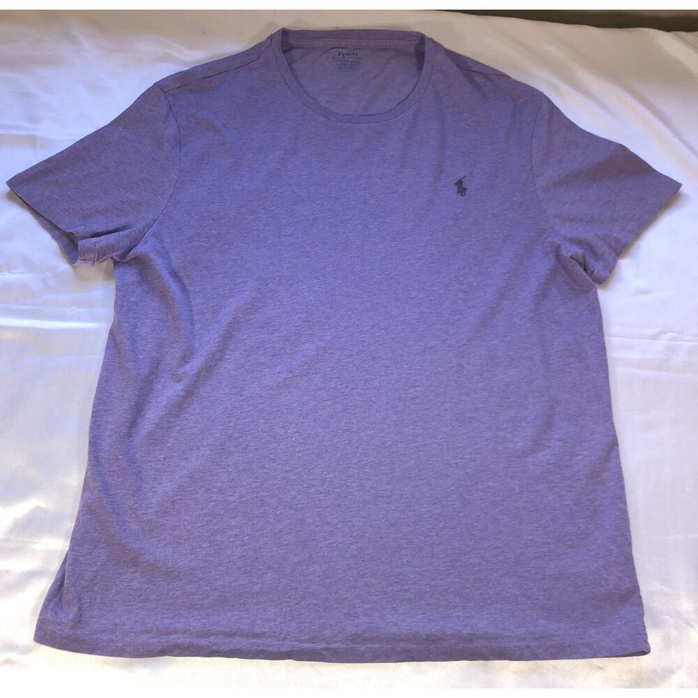 Polo Ralph Lauren T Shirt Custom Slim Fit Purple Short Sleeve Mens Size XL